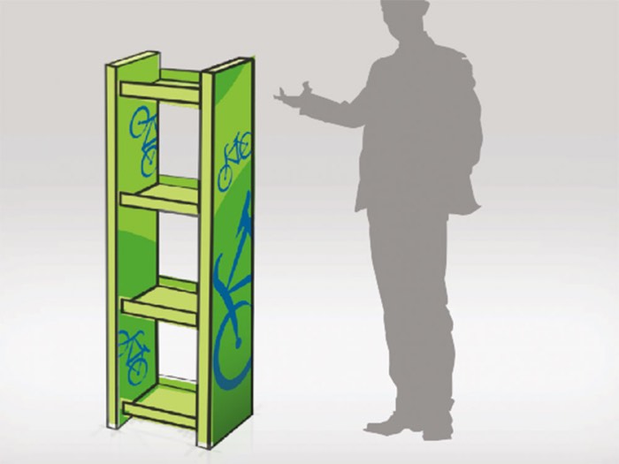 Porte Brochures Double Sided